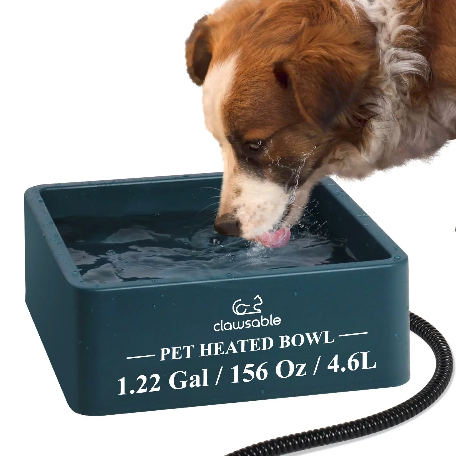 4.6L Super Large Square Heated Pet Bowl