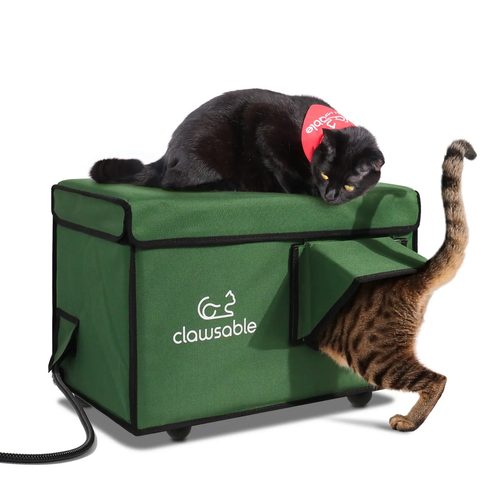 heated animal shelter outdoor medium green