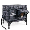 heated waterproof pet house black camo small