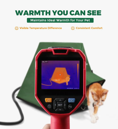 heated warmth cat house a frame portable
