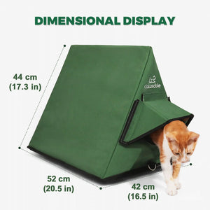 insulated a frame cat house green size