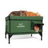 weatherproof cat shelter outside insulated large green