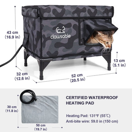 2024 Tall Classic Box Heated Cat House - Medium