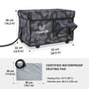 medium cat house portable heated size black camo