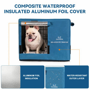 outdoor heated dog cage material