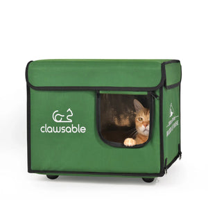 outdoor open top cat house insulated small