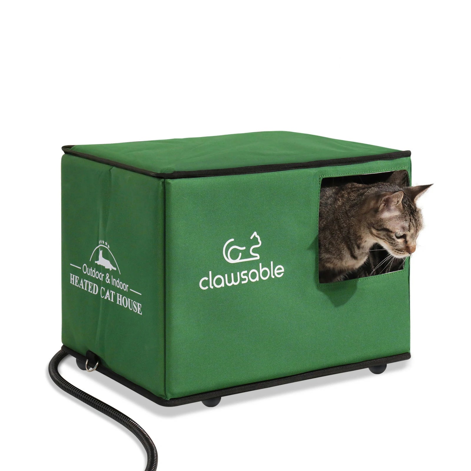 Outdoor Portable Heated Cat House