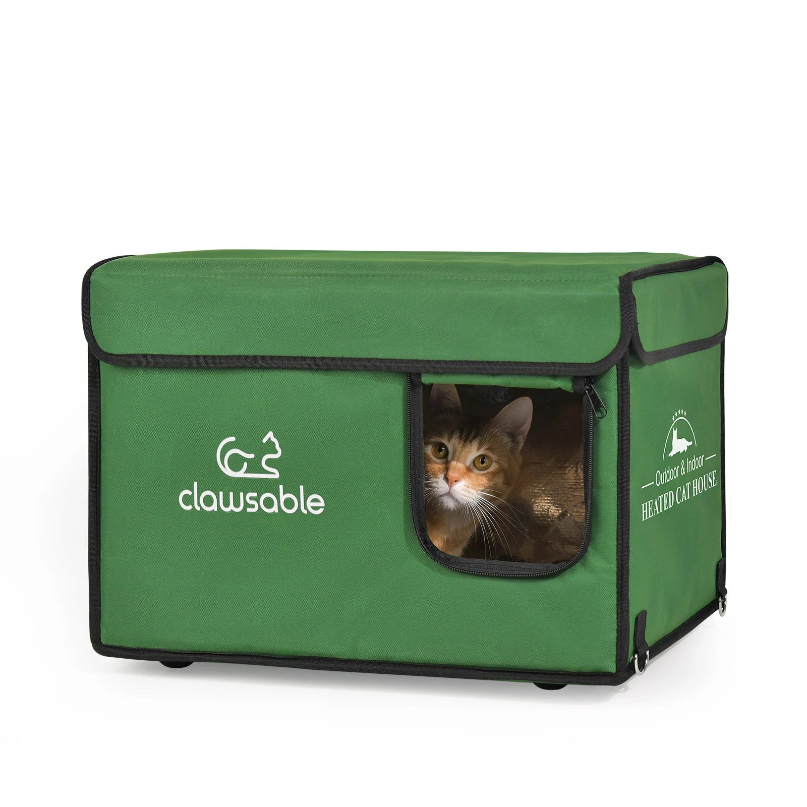 outdoor top openabl heated cat house medium