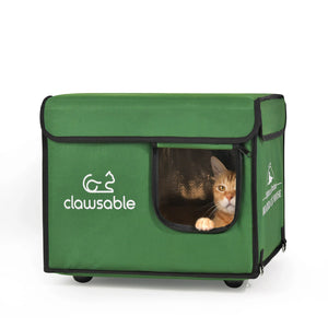 outdoor top openabl heated cat house small