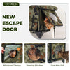 premium outdoor ready cat house escape door green camo