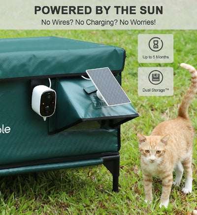 2025 Solar Wireless WiFi 2K Pet Camera