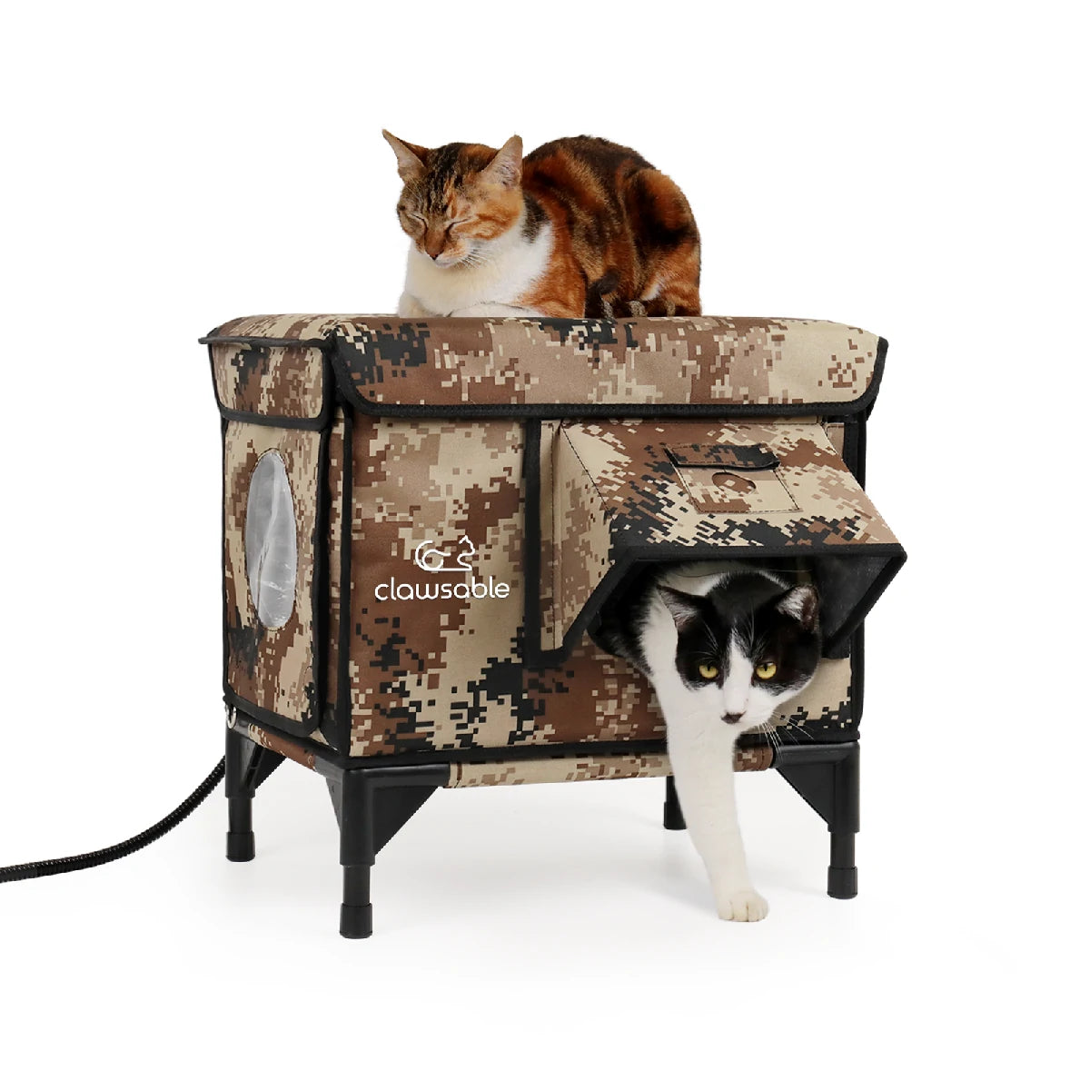 Heated Cat Houses for Outdoor Cats– Elevated & Weatherproof