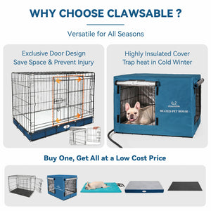 why choose clawsable outdoor heated dog cage